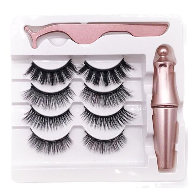 false eyelashes 4 pairs 1 liquid eyeliner glue-magnetic tweezers set makeup tools long and natural
false eyelashes 4 pairs 1 liquid eyeliner glue-magnetic tweezers set makeup tools long and natural