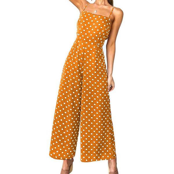 women's jumpsuits & rompers 2021 fashion women summer boho polka dot jumpsuit straps sleeveless backless playsuit beach club romper tro, Black;white
women's jumpsuits & rompers 2021 fashion women summer boho polka dot jumpsuit straps sleeveless backless playsuit beach club romper tro, Black;white