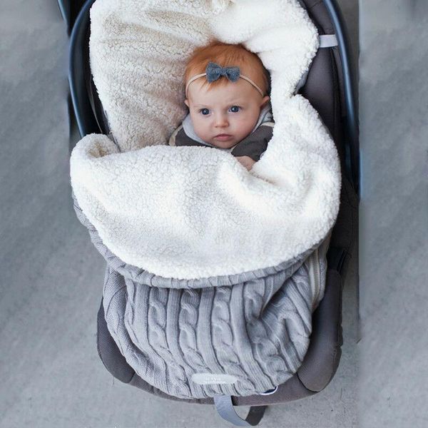 winter warm stroller pram sleeping bag born baby hooded swaddle knit wrap swaddling blanket 0-18m bags
winter warm stroller pram sleeping bag born baby hooded swaddle knit wrap swaddling blanket 0-18m bags