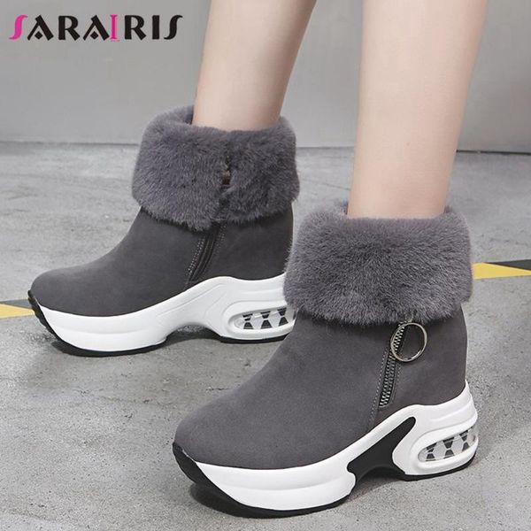 boots sarairis fashion ladies winter warm fur ankle women platform height increasing high heels zip plush shoes woman, Black
boots sarairis fashion ladies winter warm fur ankle women platform height increasing high heels zip plush shoes woman, Black