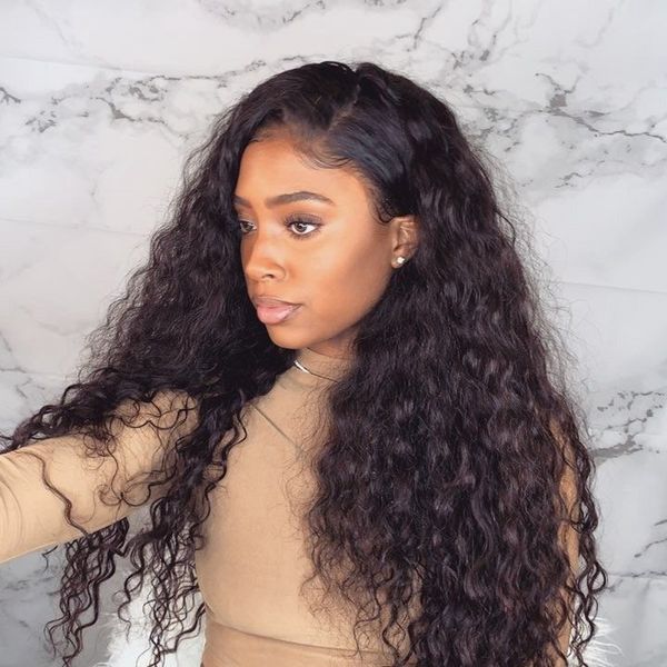 150density water wave human hair lace front wigs for women preplucked loose wave full lace human hair wigs with baby hair, Black
150density water wave human hair lace front wigs for women preplucked loose wave full lace human hair wigs with baby hair, Black