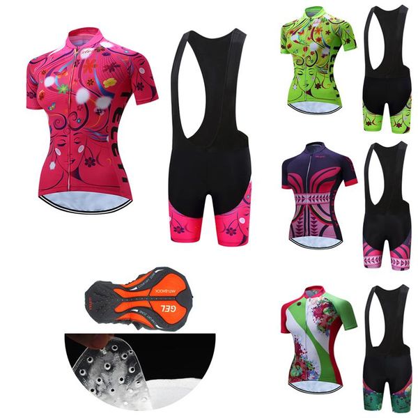 summer short sleeve women cycling jersey set female suit bike clothing bib gel pants bicycle clothes mtb dress kit uniform racing sets, Black;blue
summer short sleeve women cycling jersey set female suit bike clothing bib gel pants bicycle clothes mtb dress kit uniform racing sets, Black;blue