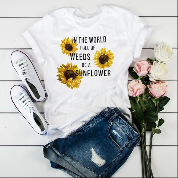 womens t shirts women clothing sunflower printed flower clothes floral ladies shirt graphic female tumblr, White
womens t shirts women clothing sunflower printed flower clothes floral ladies shirt graphic female tumblr, White