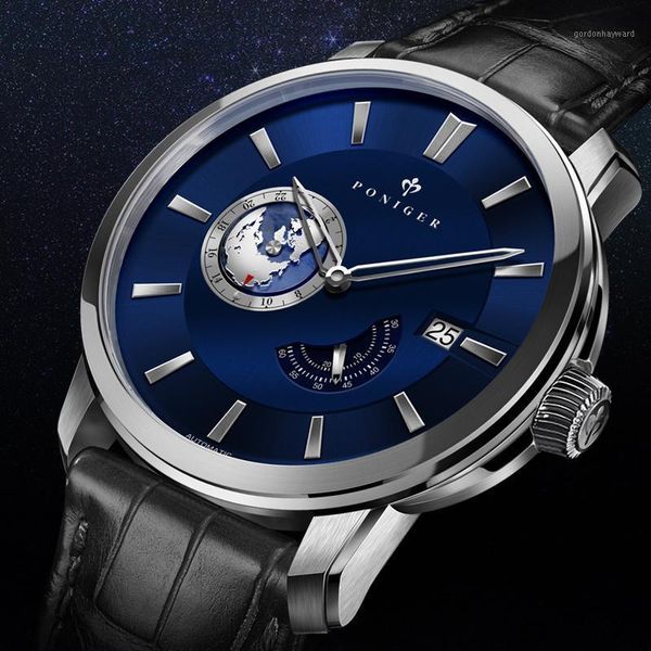 switzerland men's watch japan nh35a automatic mechanical watches men sapphire 50m waterproof clock p523-1 wristwatches, Slivery;brown
switzerland men's watch japan nh35a automatic mechanical watches men sapphire 50m waterproof clock p523-1 wristwatches, Slivery;brown