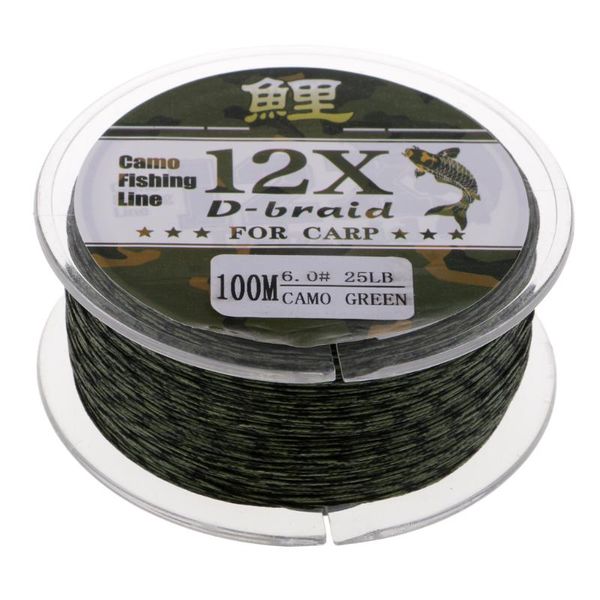 100m 12 strands 25lb superior high performance pe fishing line casting braided braid