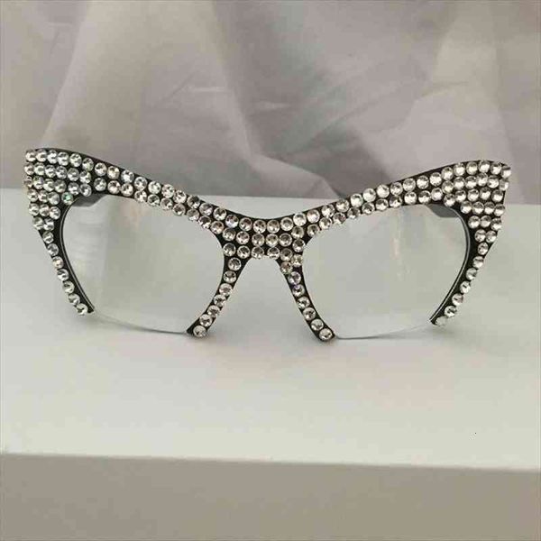 women crystal sunglasses rhinestone cat eyes sun glasses for female decoration designer oculos de sol, White;black
women crystal sunglasses rhinestone cat eyes sun glasses for female decoration designer oculos de sol, White;black