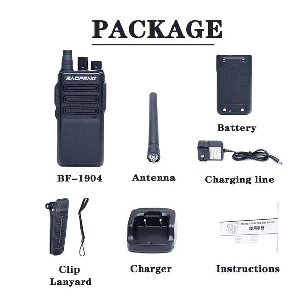 walkie talkie est baofeng bf-1904 bf1904 walkie-talkie 8w high power portable professional two-way ham radio long standby distance camping
walkie talkie est baofeng bf-1904 bf1904 walkie-talkie 8w high power portable professional two-way ham radio long standby distance camping