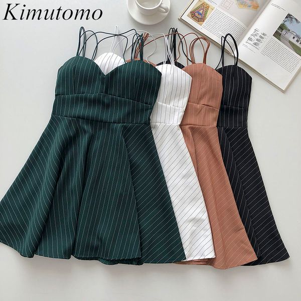 kimutomo breast-slinging dress women summer korean retro striped slim high waist sleeveless mini vestido feminino 210521, Black;gray
kimutomo breast-slinging dress women summer korean retro striped slim high waist sleeveless mini vestido feminino 210521, Black;gray