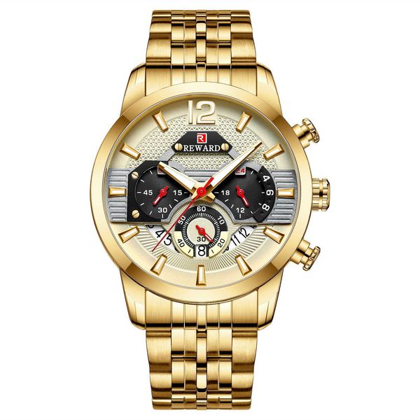 u1_dropshipping-reward genuine men's sports watch waterproof luminous five beads solid steel belt multifunctional chronograph calendar, Slivery;brown
u1_dropshipping-reward genuine men's sports watch waterproof luminous five beads solid steel belt multifunctional chronograph calendar, Slivery;brown