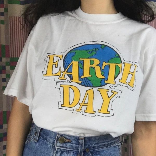 women t shirt kuakuayu hjn earth day 90s aesthetic tumblr fashion street style tee cute summer hipsters, White
women t shirt kuakuayu hjn earth day 90s aesthetic tumblr fashion street style tee cute summer hipsters, White