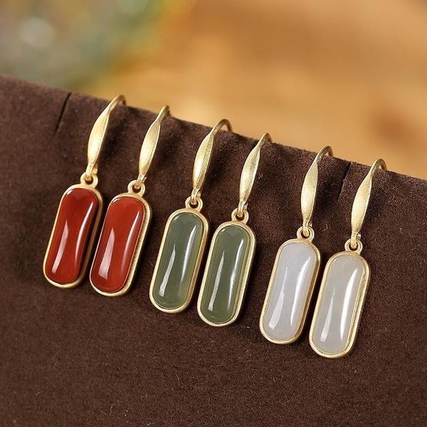 dangle & chandelier natural hetian jadeite earrings chinese retro original design craftsmanship wind-smooth surface charm women's silve, Silver
dangle & chandelier natural hetian jadeite earrings chinese retro original design craftsmanship wind-smooth surface charm women's silve, Silver