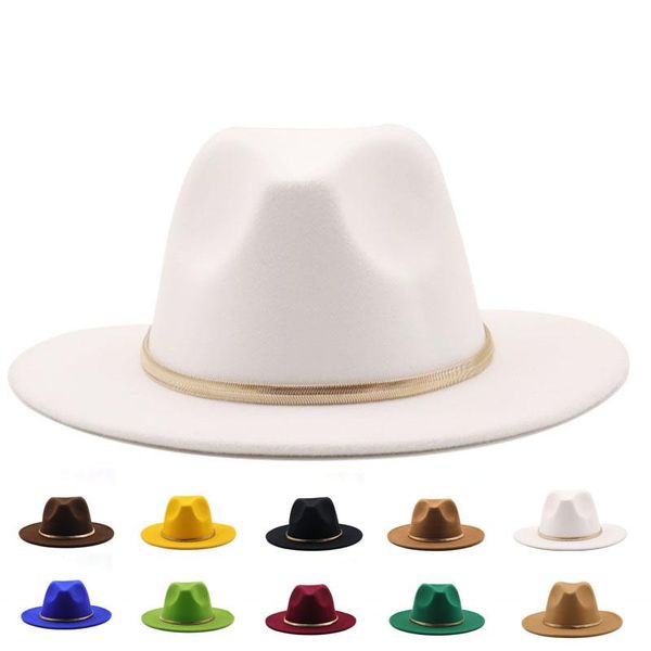 wide brim hats golden fashion women's hat men fedora jazz felt solid color wool cap spring winter autumn, Blue;gray
wide brim hats golden fashion women's hat men fedora jazz felt solid color wool cap spring winter autumn, Blue;gray