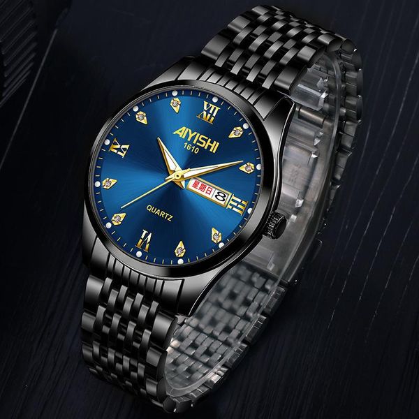 wristwatches aiyishi brand fashion mens watches full stainless steel black watch luxury sports quartz men relogio masculino, Slivery;brown
wristwatches aiyishi brand fashion mens watches full stainless steel black watch luxury sports quartz men relogio masculino, Slivery;brown