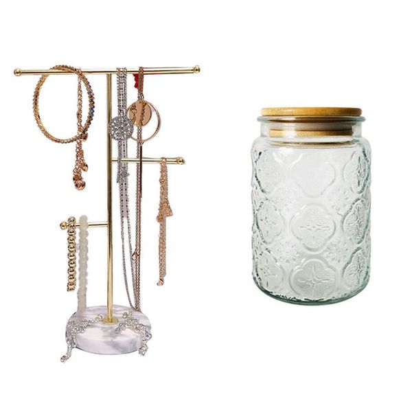 jewelry pouches, bags 1 pcs marble rack iron storage decoration & glass jar clear sealed canister container, Pink;blue
jewelry pouches, bags 1 pcs marble rack iron storage decoration & glass jar clear sealed canister container, Pink;blue