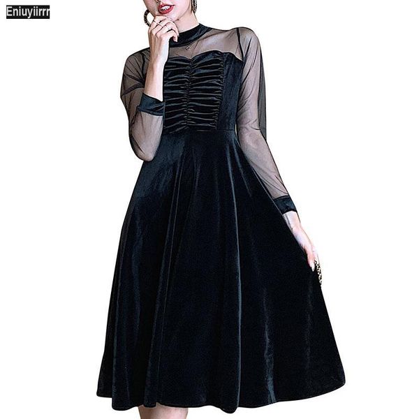casual dresses women autumn winter high waist slim fit party sheer elegant black mock-neck mesh long dress 057, Black;gray
casual dresses women autumn winter high waist slim fit party sheer elegant black mock-neck mesh long dress 057, Black;gray