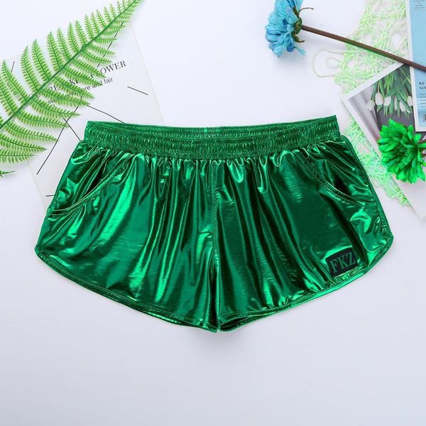 men's shorts mens shiny metallic boxer low rise elastic waistban dance party costume stage performance rave clubwear trunks, White;black
men's shorts mens shiny metallic boxer low rise elastic waistban dance party costume stage performance rave clubwear trunks, White;black