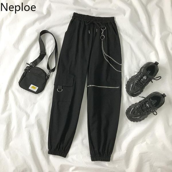 women's pants & capris neploe 2021 korea gothic women loose pantalon high-waist sweatpants fashion hip hop harajuku wide long trousers, Black;white
women's pants & capris neploe 2021 korea gothic women loose pantalon high-waist sweatpants fashion hip hop harajuku wide long trousers, Black;white