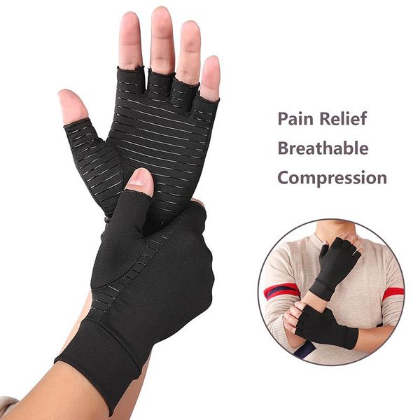 compression arthritis gloves premium arthritic joint pain relief hand sport therapy open fingers wrist support, Black;red
compression arthritis gloves premium arthritic joint pain relief hand sport therapy open fingers wrist support, Black;red