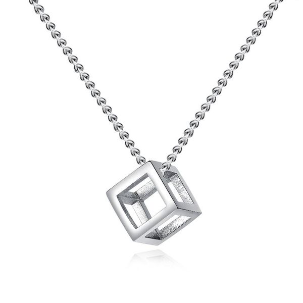 pendants fashion simple hollow cubic pendant necklace for men party jewelry stainless steel metal fine quality, Black
pendants fashion simple hollow cubic pendant necklace for men party jewelry stainless steel metal fine quality, Black