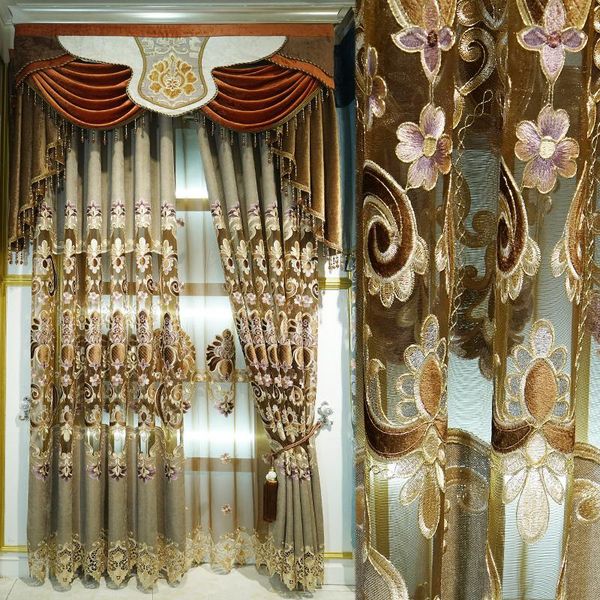 curtain & drapes european luxury king queen brown embroidered gold curtains for the living room with sheer els suitable bedroom
curtain & drapes european luxury king queen brown embroidered gold curtains for the living room with sheer els suitable bedroom