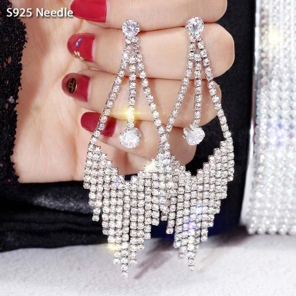 dangle & chandelier real 925 sterling silver needle long earrings for women jewelry rhinestone female drop tassel party1
dangle & chandelier real 925 sterling silver needle long earrings for women jewelry rhinestone female drop tassel party1