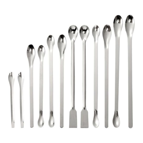 Spoons UKCOCO 12PCS Stainless Steel Spoon Spatula/Laboratory Sampling Mixing Spatula Micro Scoop
Spoons UKCOCO 12PCS Stainless Steel Spoon Spatula/Laboratory Sampling Mixing Spatula Micro Scoop