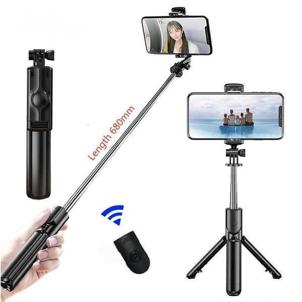 cell phone mounts & holders wireless selfie extendable foldable monopod tripod with remote shutter for /huawei smart