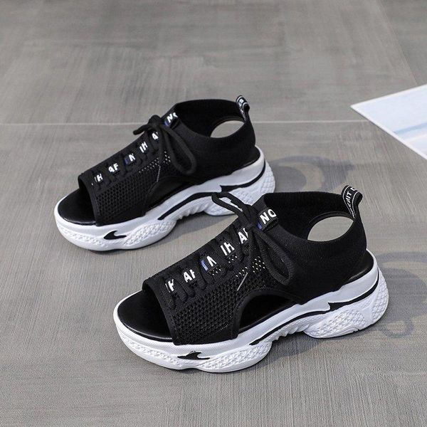 sandals women's wedge 2021 summer breathable platform sandalias beach shoes open toe black sneaker chaussure femme
sandals women's wedge 2021 summer breathable platform sandalias beach shoes open toe black sneaker chaussure femme