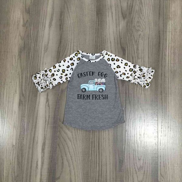 easter egg baby girls truck farm fresh cotton boutique grey leopard t shirt raglans children clothes short sleeve, Blue
easter egg baby girls truck farm fresh cotton boutique grey leopard t shirt raglans children clothes short sleeve, Blue