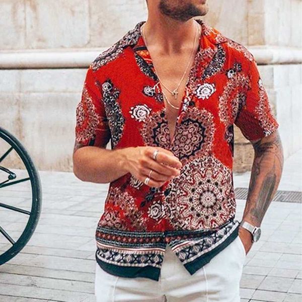 men's casual shirts 2021 summer clothing printed shirt trend cardigan high-end fashion gothic short s-3xl, White;black
men's casual shirts 2021 summer clothing printed shirt trend cardigan high-end fashion gothic short s-3xl, White;black