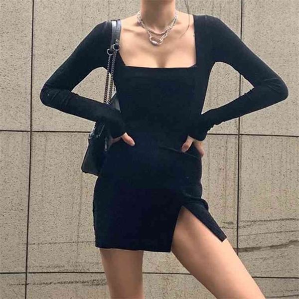 heyoungirl basic long sleeve black ladies es harajuku punk casual women cut out high neck bodycon mini dress autumn, Black;gray
heyoungirl basic long sleeve black ladies es harajuku punk casual women cut out high neck bodycon mini dress autumn, Black;gray