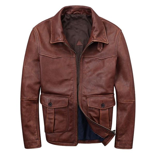 men's leather & faux 2021 dark brown men american casual style jacket large size xxxl genuine cowhide autumn slim fit natural coat, Black
men's leather & faux 2021 dark brown men american casual style jacket large size xxxl genuine cowhide autumn slim fit natural coat, Black