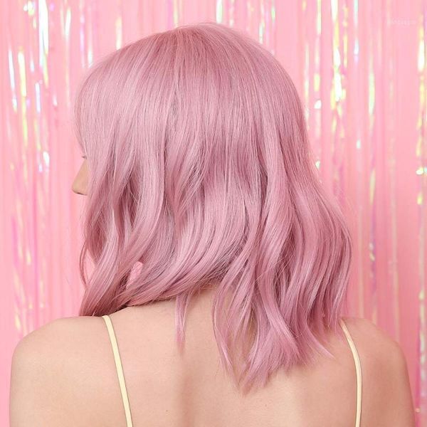 pink wigs with air bangs short synthetic hair shoulder length pastel bob cosplay wig for girl colorful costume wigs1, Black
pink wigs with air bangs short synthetic hair shoulder length pastel bob cosplay wig for girl colorful costume wigs1, Black