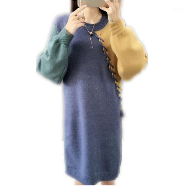 women's sweaters style 2021 women sweater dress autumn winter knitted jumper long lady lace-up straight pullovers m196, White;black
women's sweaters style 2021 women sweater dress autumn winter knitted jumper long lady lace-up straight pullovers m196, White;black