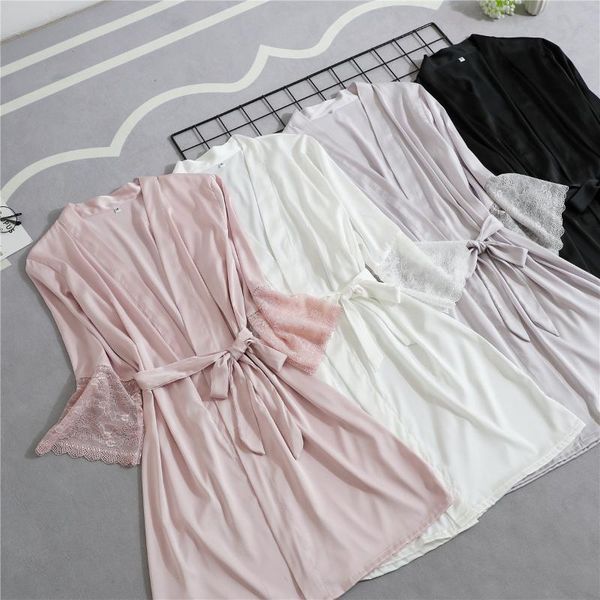 women's sleepwear soft negligee lace kimono gown half sleeve loose bride bridesmaid wedding robe casual women home clothing nightgown, Black;red
women's sleepwear soft negligee lace kimono gown half sleeve loose bride bridesmaid wedding robe casual women home clothing nightgown, Black;red