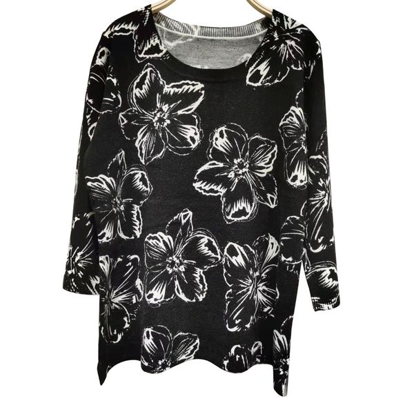 women sweaters loose female sweater thick casual pullover fashion, White;black
women sweaters loose female sweater thick casual pullover fashion, White;black