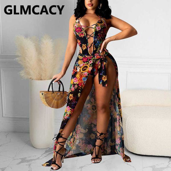 floral printed two piece summer beach suits lace up bodysuit & high slit tie belt skirt 210702, White
floral printed two piece summer beach suits lace up bodysuit & high slit tie belt skirt 210702, White
