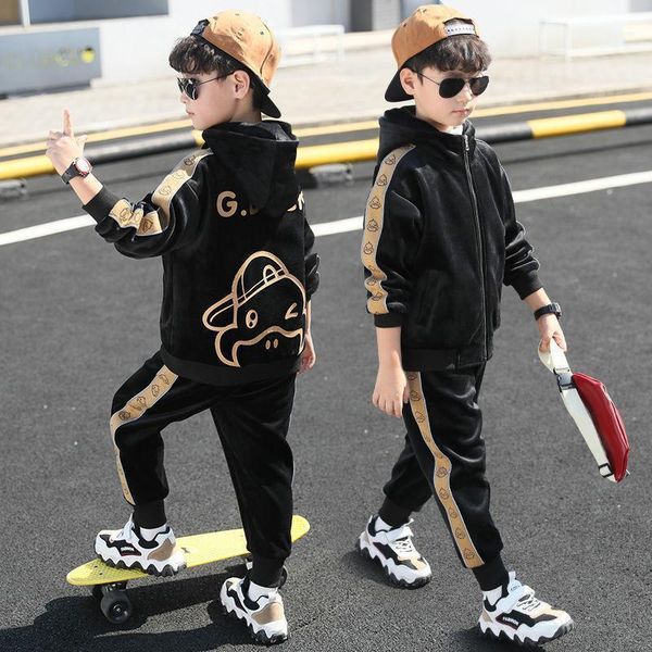 clothing sets autumn winte kids set 2021 boys tracksuit long sleeve sweatshirts+pants clothes for teenager sports suits 4-12t1, White
clothing sets autumn winte kids set 2021 boys tracksuit long sleeve sweatshirts+pants clothes for teenager sports suits 4-12t1, White