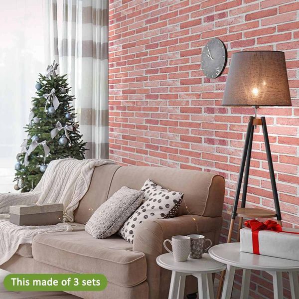 wallpapers 7 pcs/set 3d light red brick pattern wall decals stickers self-adhesive waterproof panels wallpaper rock grey
wallpapers 7 pcs/set 3d light red brick pattern wall decals stickers self-adhesive waterproof panels wallpaper rock grey