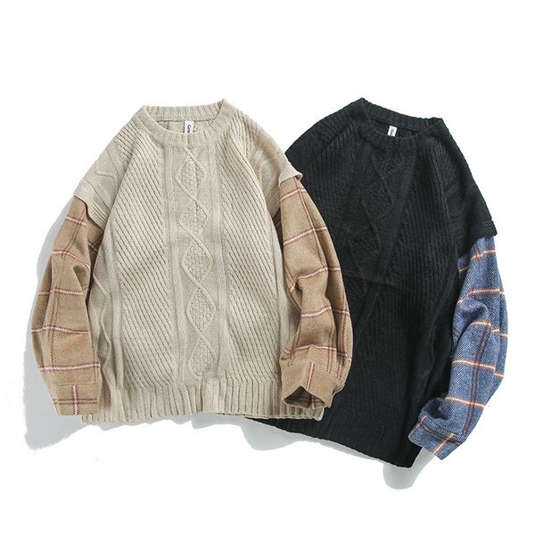 boutique sweater men's fashion of winter clothes in 2021, White;black
boutique sweater men's fashion of winter clothes in 2021, White;black