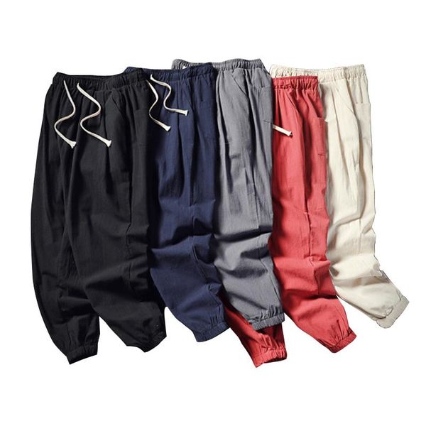 joggers men pants summer casual harem natural cotton linen trousers loose sports running clothing men's, Black
joggers men pants summer casual harem natural cotton linen trousers loose sports running clothing men's, Black