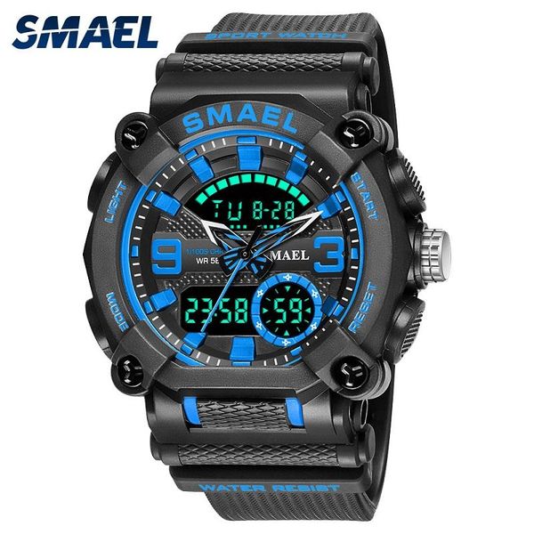 wristwatches smael men watches sports dual display watch alarm chrono digital military man clock waterproof relogio masculino, Slivery;brown
wristwatches smael men watches sports dual display watch alarm chrono digital military man clock waterproof relogio masculino, Slivery;brown