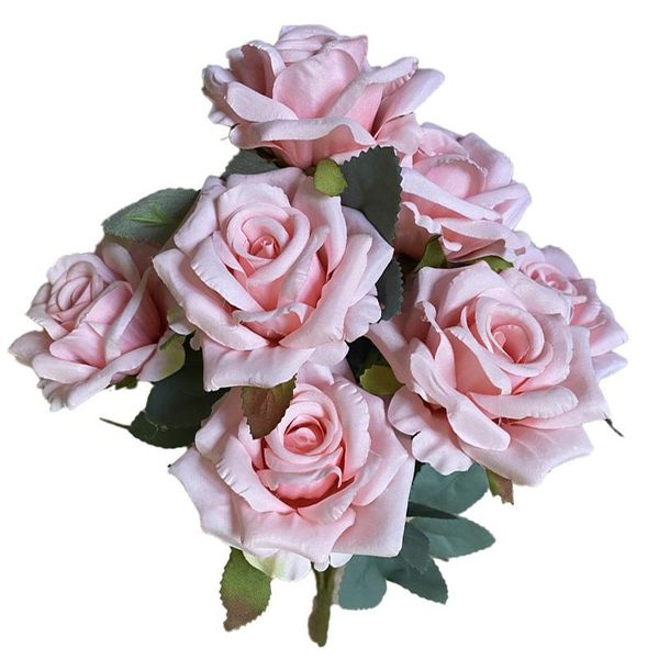 55cm 9 headed wedding bridal bouquet artificial flowers rose party home decor silk living room decoration decorative & wreaths
55cm 9 headed wedding bridal bouquet artificial flowers rose party home decor silk living room decoration decorative & wreaths