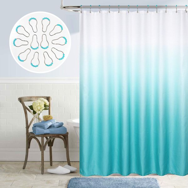 teal shower curtain for girls coordinating color metal beaded hook rings set texture bath cloth fabric design ombre pattern
teal shower curtain for girls coordinating color metal beaded hook rings set texture bath cloth fabric design ombre pattern