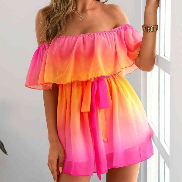casual dresses summer off shoulder women colorful slash neck mini a line 2021 female backless vacation short beach vestidos h2vi, Black;gray
casual dresses summer off shoulder women colorful slash neck mini a line 2021 female backless vacation short beach vestidos h2vi, Black;gray