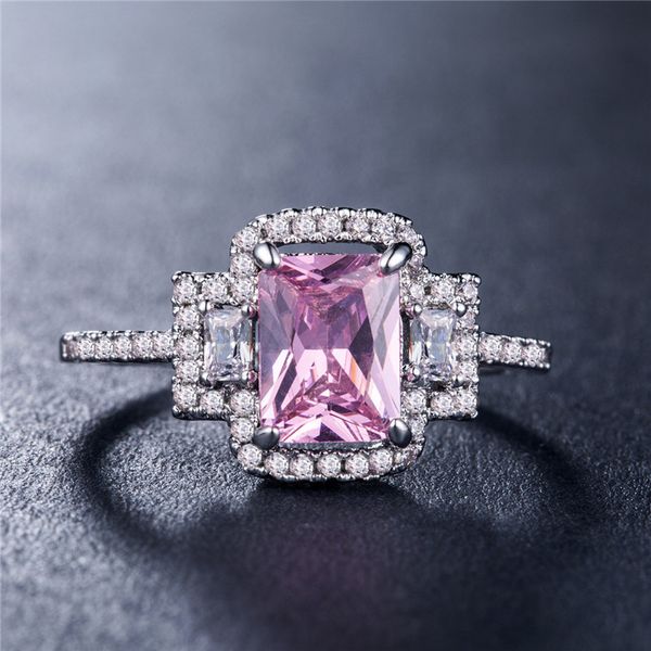 mens and womens ring fashion lady pink zircon silver plated rose gold jewelry, Golden;silver
mens and womens ring fashion lady pink zircon silver plated rose gold jewelry, Golden;silver