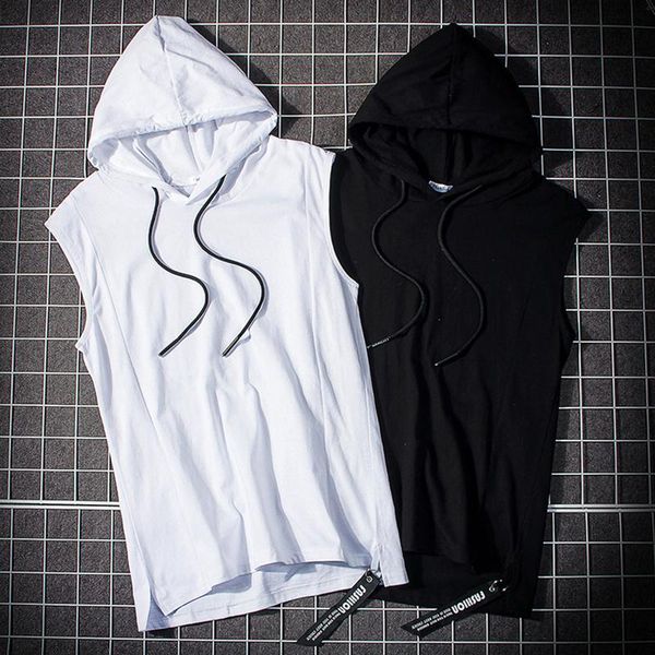 men' tank fashion hip hop short sleeve hoodie for men summer street solid loose coat mens hoodies streetwear cotton sweatshirts, White;black
men' tank fashion hip hop short sleeve hoodie for men summer street solid loose coat mens hoodies streetwear cotton sweatshirts, White;black