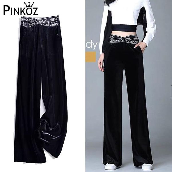 women's pants & capris pinkoz elastic high waist wide leg women plus size velvet elegant office lady highstreet springtrousers spodnie, Black;white
women's pants & capris pinkoz elastic high waist wide leg women plus size velvet elegant office lady highstreet springtrousers spodnie, Black;white