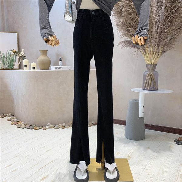 women's jeans niche design clothing 2021 autumn high waist slim split retro versatile micro flare pants thin, Blue
women's jeans niche design clothing 2021 autumn high waist slim split retro versatile micro flare pants thin, Blue