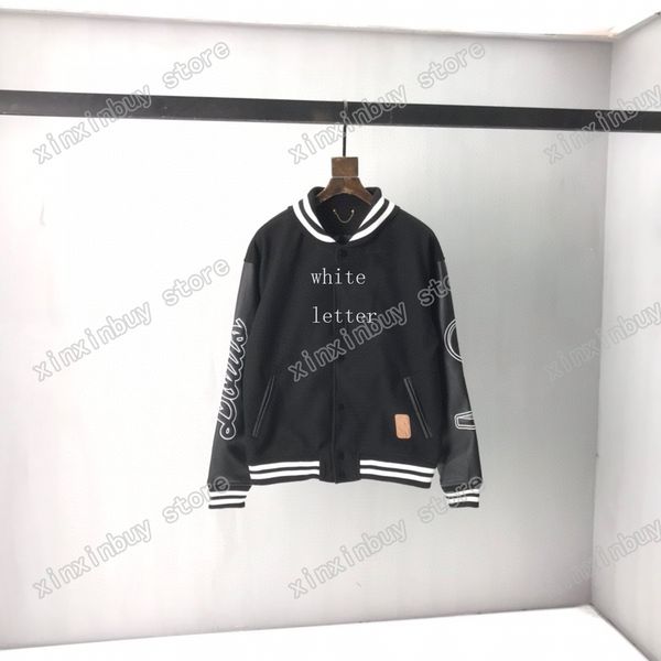 21ss man designers bomber jackets double letter towel embroidery clothes mens coats outerwear hooded men clothing cotton black white xinxin, Black;brown 
21ss man designers bomber jackets double letter towel embroidery clothes mens coats outerwear hooded men clothing cotton black white xinxin, Black;brown